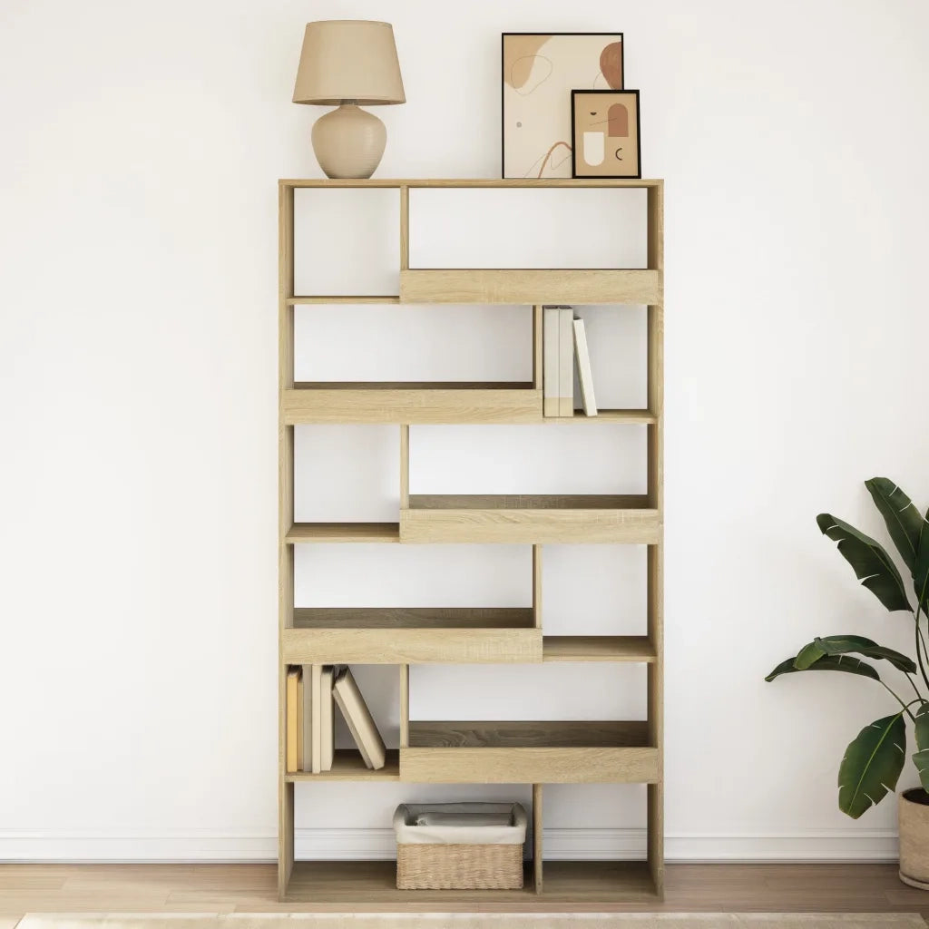 Libreria Rovere Sonoma 100x33x187,5 cm in Truciolato 3309350