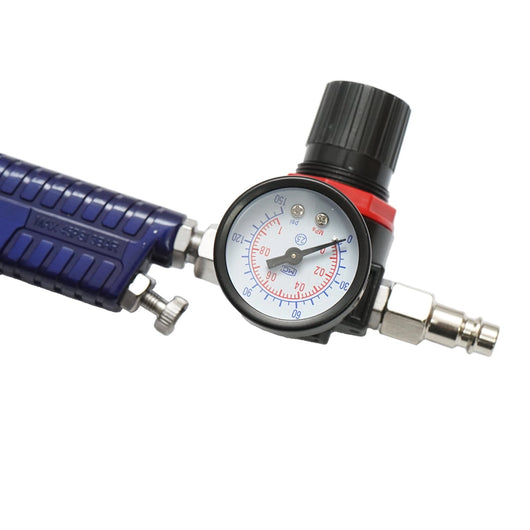 Set di pistola a spruzzo per verniciatura da 600 ml con regolatore di pressione dell'aria, ugello HVLP da 1,4/1,7 mm, pressione massima 3,1 bar.