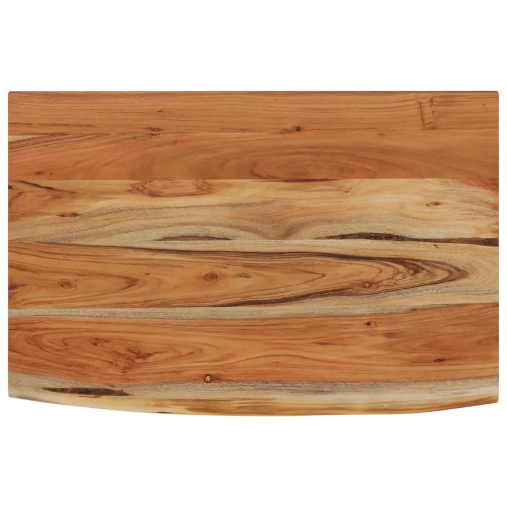 Mensola a Muro 50x30x3,8cm Rettangolare Legno Acacia Bordi Vivi 370283