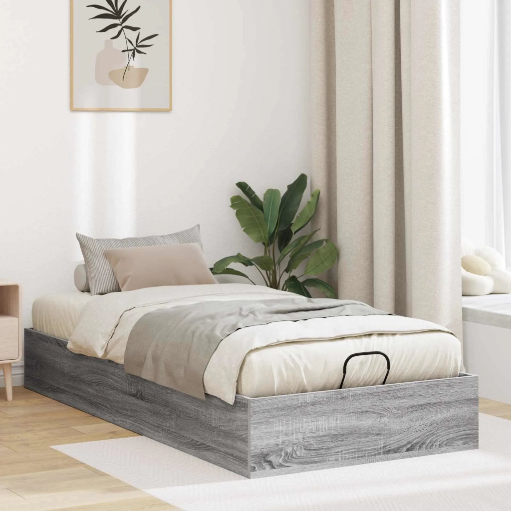 Letto ottomano Grigio Sonoma 193 x 120 x 25 cm Truciolare