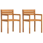 Sedie da Giardino 2 pz | Sedie da Esterno 50x53x80 cm Legno Massello di Acacia