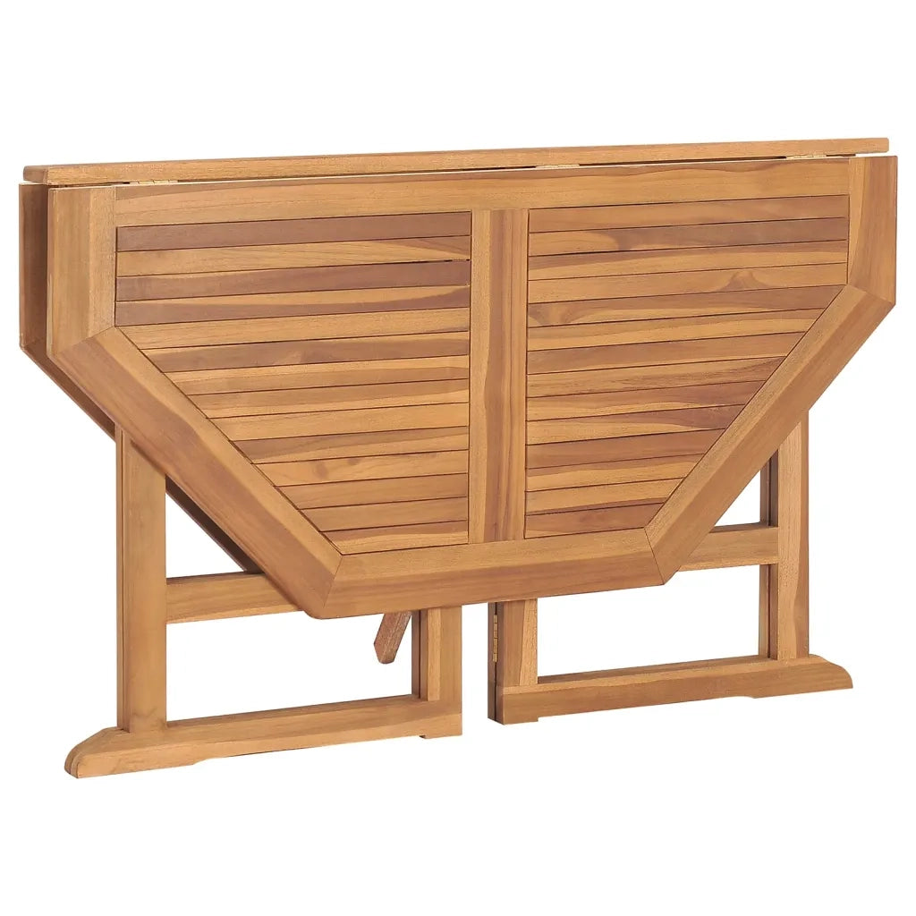 Tavolo da Giardino Pieghevole 110x110x75 cm in Massello di Teak cod mxl 34305
