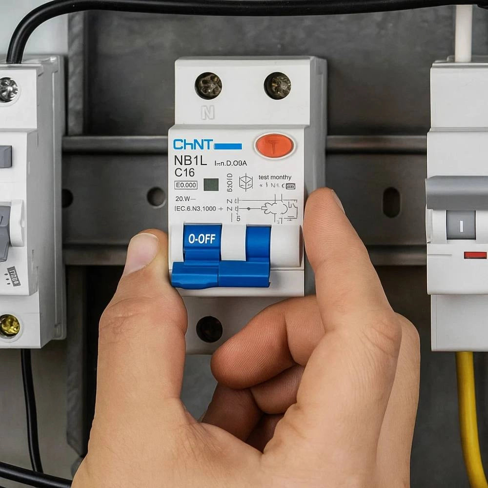 Chint serie nb1l1 interruttore magnetotermico differenziale 1p+n alta protezione *** ampere 16 ampere, confezione 1