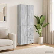 Set di armadi 2 pz Sonoma grigio Legno ingegnerizzato 3416904