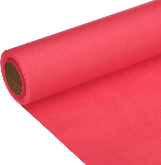 Pacco di carta kraft 15 x 400 inch 80 g/m², rossa, decorativa per poster, prika, regali, fiori, con ampio utilizzo