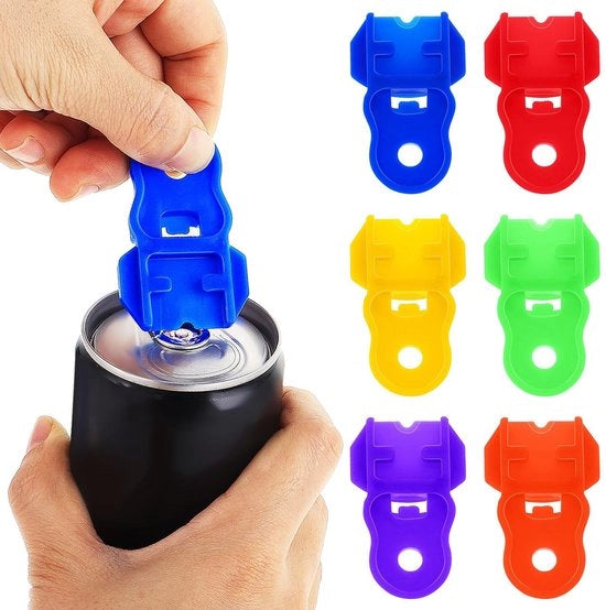 Apri-bottiglie portatile - 6 pezzi - Plastica - Impronte d'olio - Facile da usare - Protezione contro la polvere e il sabbia