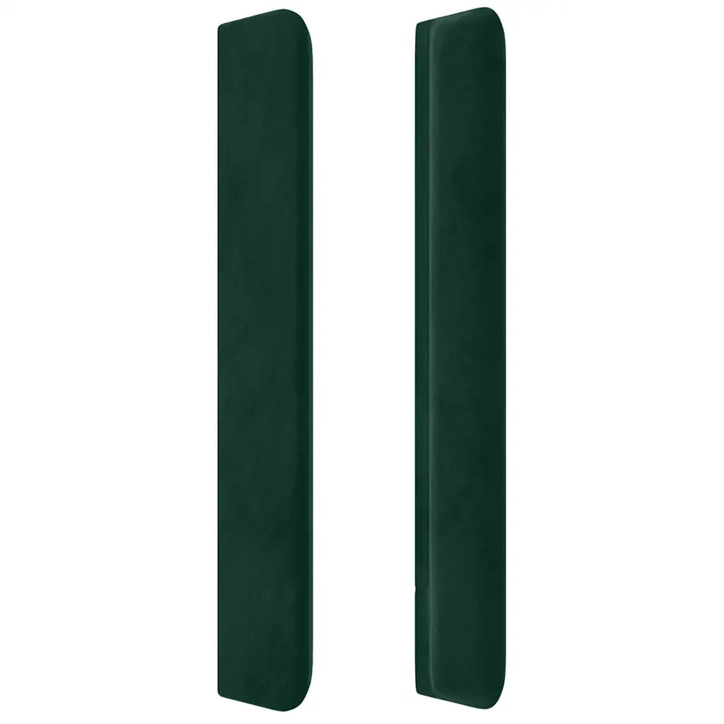 Testiera ad Orecchio Verde Scuro 83x16x118/128 cm in Velluto 3119613