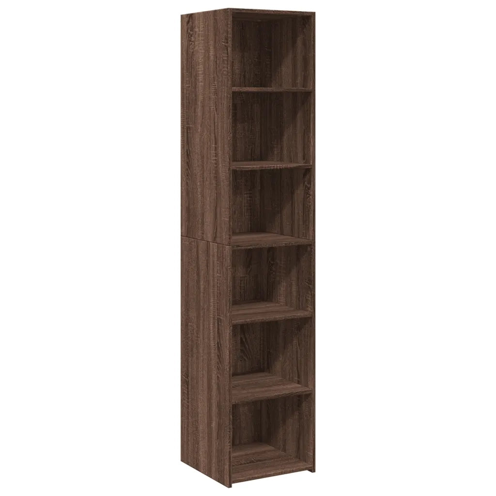 Credenza Rovere Marrone 40x41x185cm in Legno Multistrato 3281672