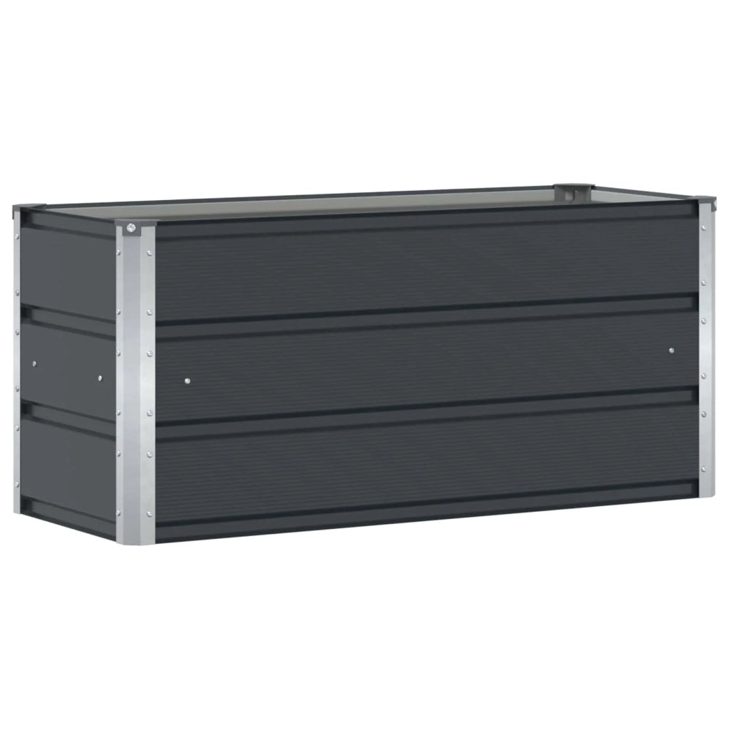 Fioriera moderna ed esteticamente gradevole per interni/esterni 100 x 40 x 45 cm in acciaio antracite 02_0059218
