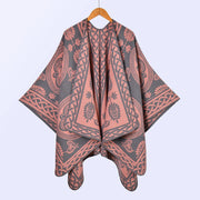 Sciarpe, scialli e mantelle calde da donna in jacquard di cashmere spesso, in stile europeo e americano, per autunno e inverno.