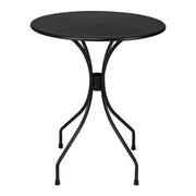 Tavolo bar rotondo 60 cm nero, tavolo da esterno - Rick - TR10-D6RI