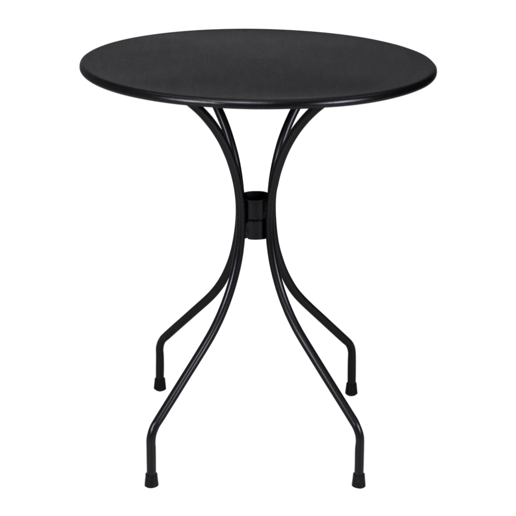 Tavolo bar rotondo 60 cm nero, tavolo da esterno - Rick - TR10-D6RI