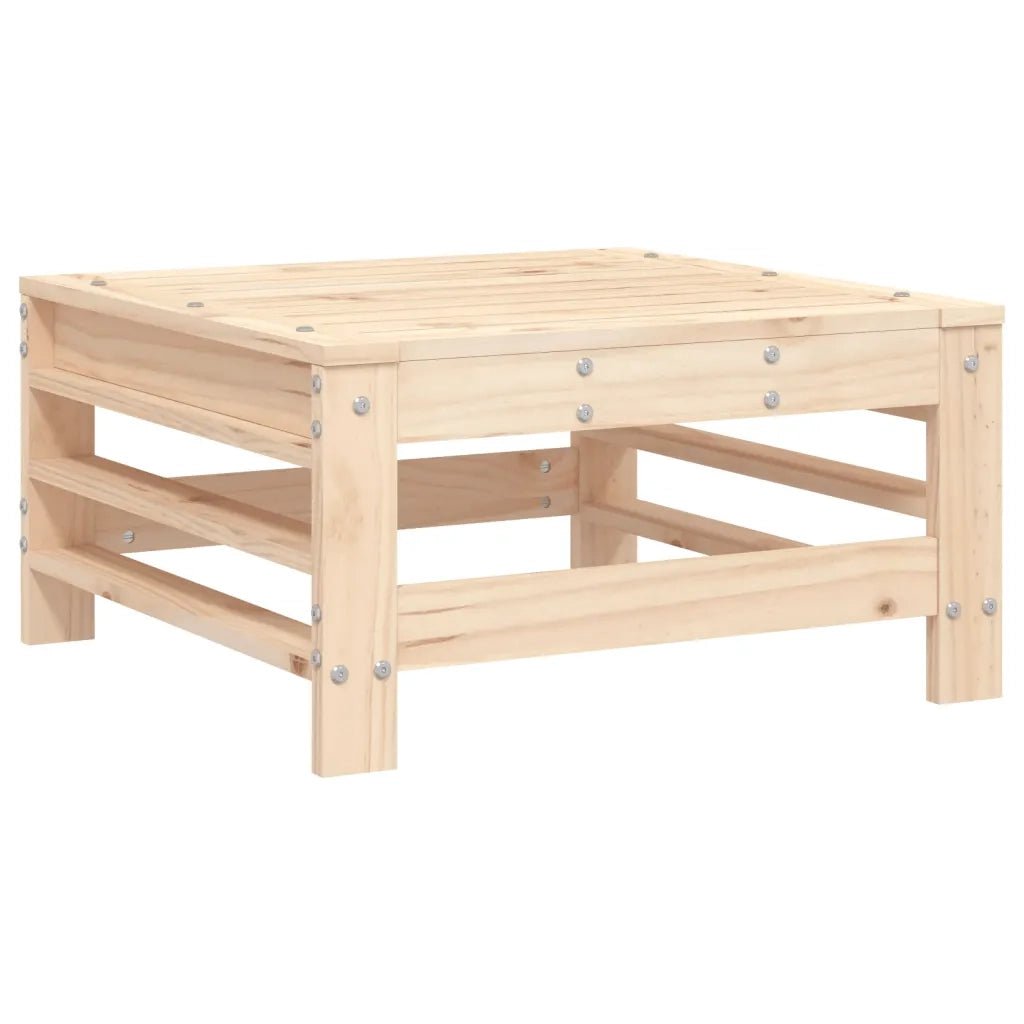 Poggiapiedi da Giardino in Legno Massello di Pino CFW5033569