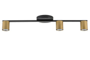 Plafoniera moderna Sky nero-oro 3 spot GU10 25W Sigma
