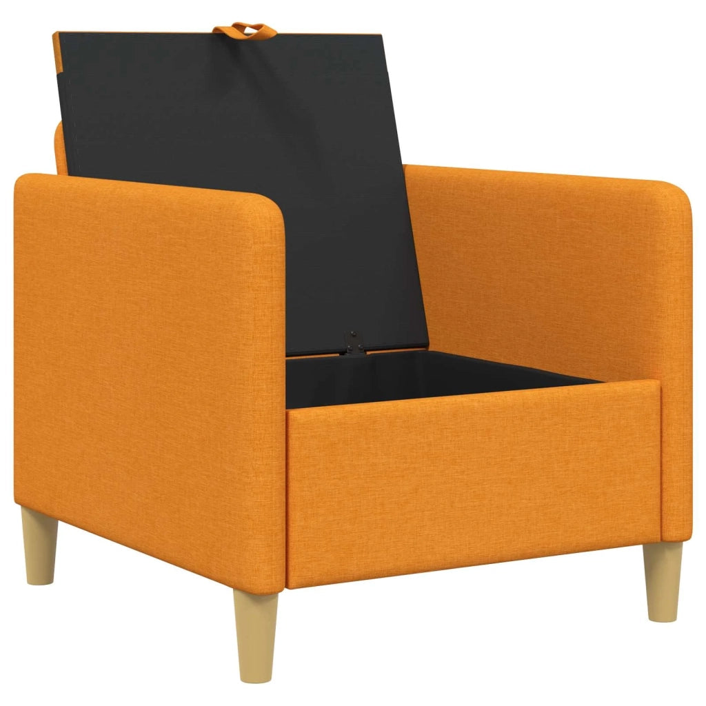 Divano con Storage Giallo Scuro 72 x 78 x 87 cm Poliestere 42036872