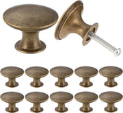 Vitamine Kastchiavi 30mm - Zinklegering Chiavi a Rotella, Maniglie per Porte Antiche, Facili da Installare, Set di 12 per Cucina, Bagno & Salotto
