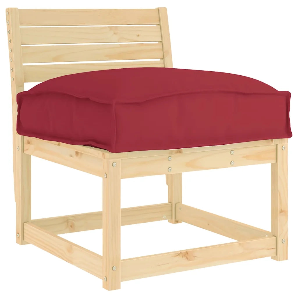 Cuscino Rosso Vino 50 x 50 x 12 cm Tessuto Oxford 42001474