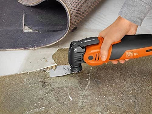 FEIN 72296864000 Multimaster MM 700 Max Top Utensile multifunzione oscillante 450 W con 60 accessori attacco StarlockMax QuickIN colore Arancione e Nero
