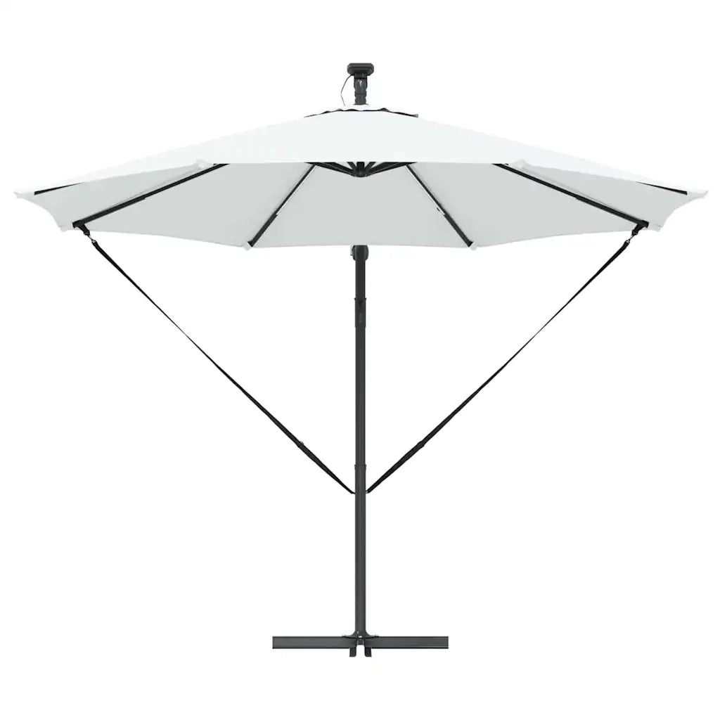 Ombrellone-Ombrello da giardino balcone Sabbia 294 x 294 x 248 cm Poliestere e Alluminio