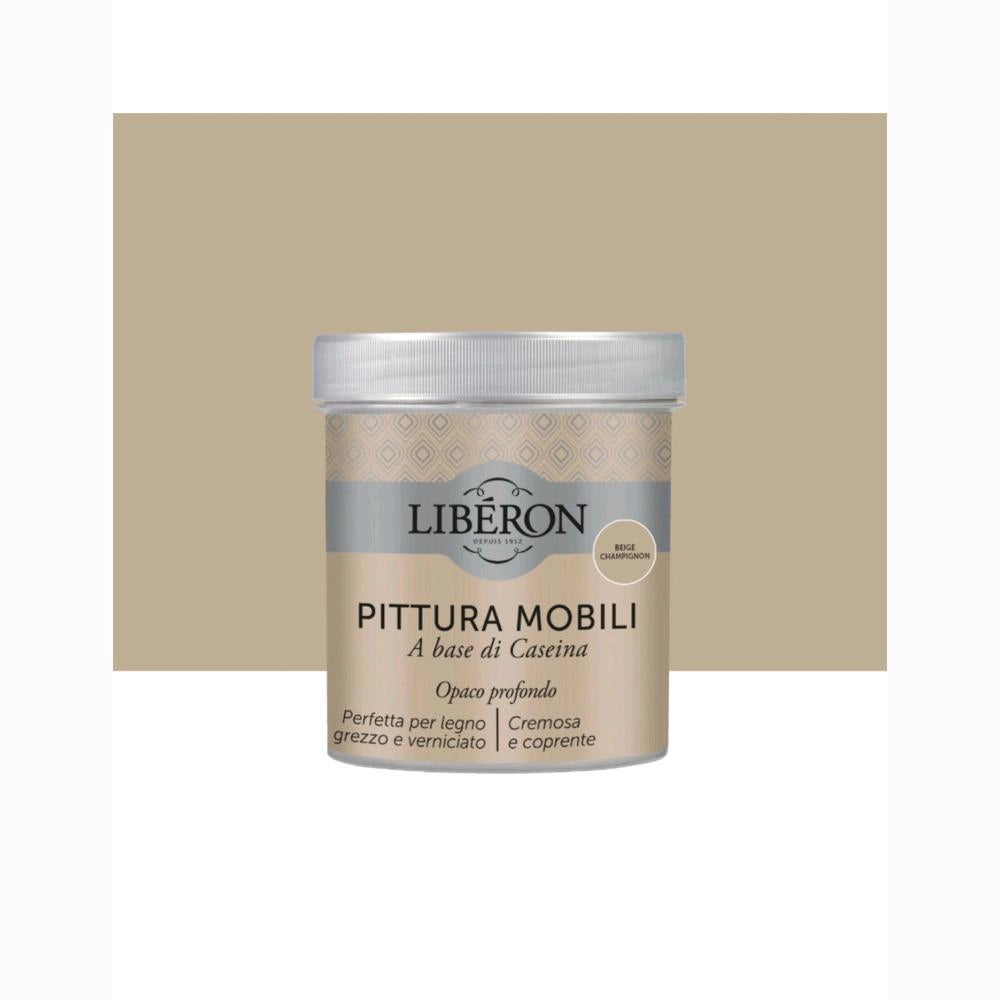 Liberon Pittura Vernice per Mobili alla Caseina Colore Beige Champignon 500 ml