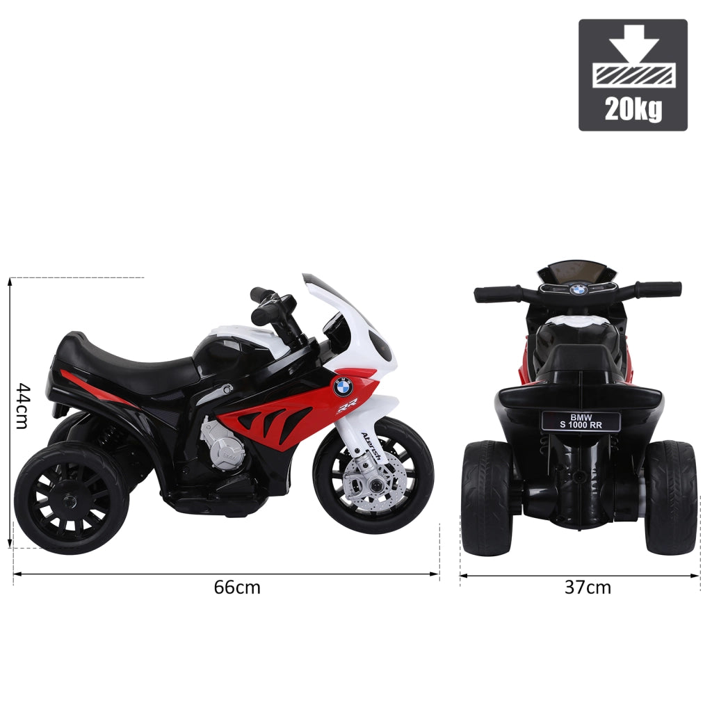 Triciclo Elettrico per Bambini BMW ¨C zephmum ¨C Bianco Rosso 66x37x44cm