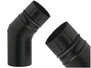 GOMITI CURVE A 45 ALA PELLET ECO PER STUFE RISCALDAMENTO FUMISTERIA  8- 10 CM