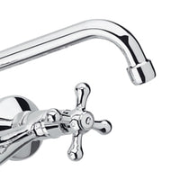 Rubinetto lavello a murocon canna superiore - serie liberty