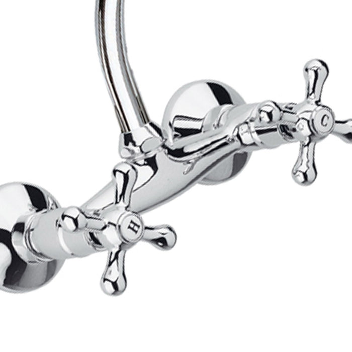 Rubinetto lavello a muro con canna superiore jota - serie liberty