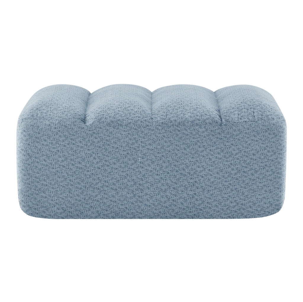 Divano modulare ergonomico in pile granulato blu