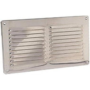 Griglia in alluminio 250x140 mm con rete vecamco 9695-804-600