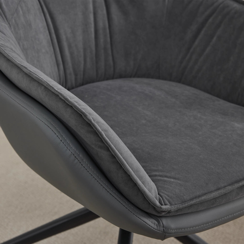 Poltrona da Scrivania Girevole ¨C MINIMAL ¨C Similpelle con Braccioli
