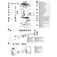 Pezzo di ricambio per pompa filtrante laghetto CUF 2500 5000 6000 Boccola in vetro di quarzo