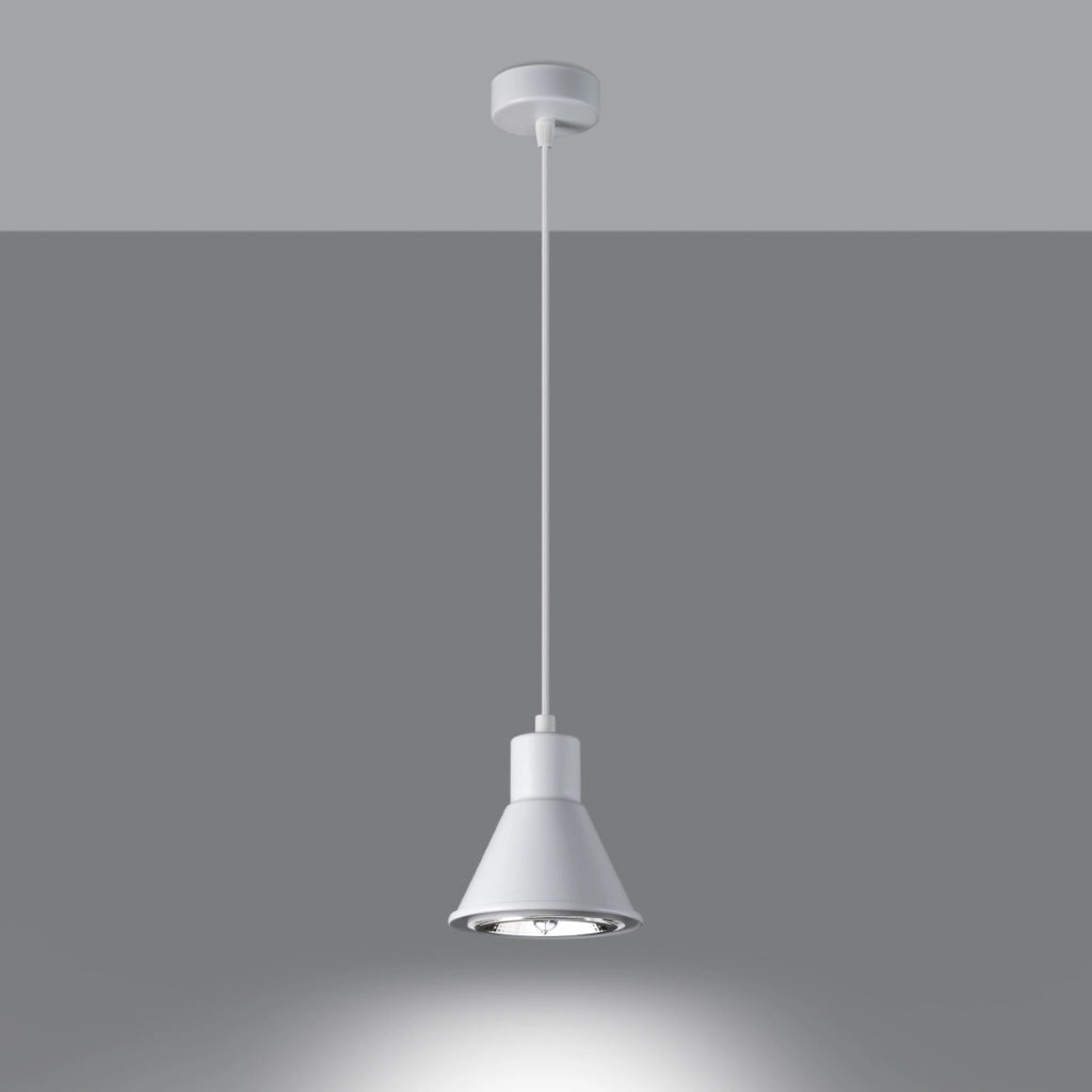Lampada a sospensione SAFIRA 1 bianca ES111 Pure Lume
