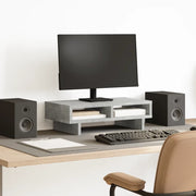 Supporto per Monitor Grigio Cemento 50x27x15 cm in Truciolato 854745
