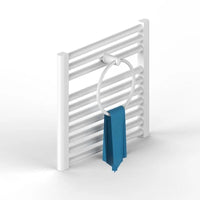 Portasciugamani ad Anello Serie Smart Bianco per Portasalviette e Termoarredo