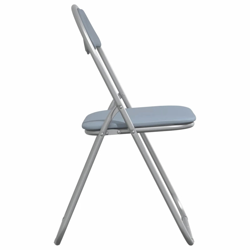 Sedia pieghevole 2 pcs Grigio 48 x 43,5 x 81 cm Pelle Sintetica 42029046