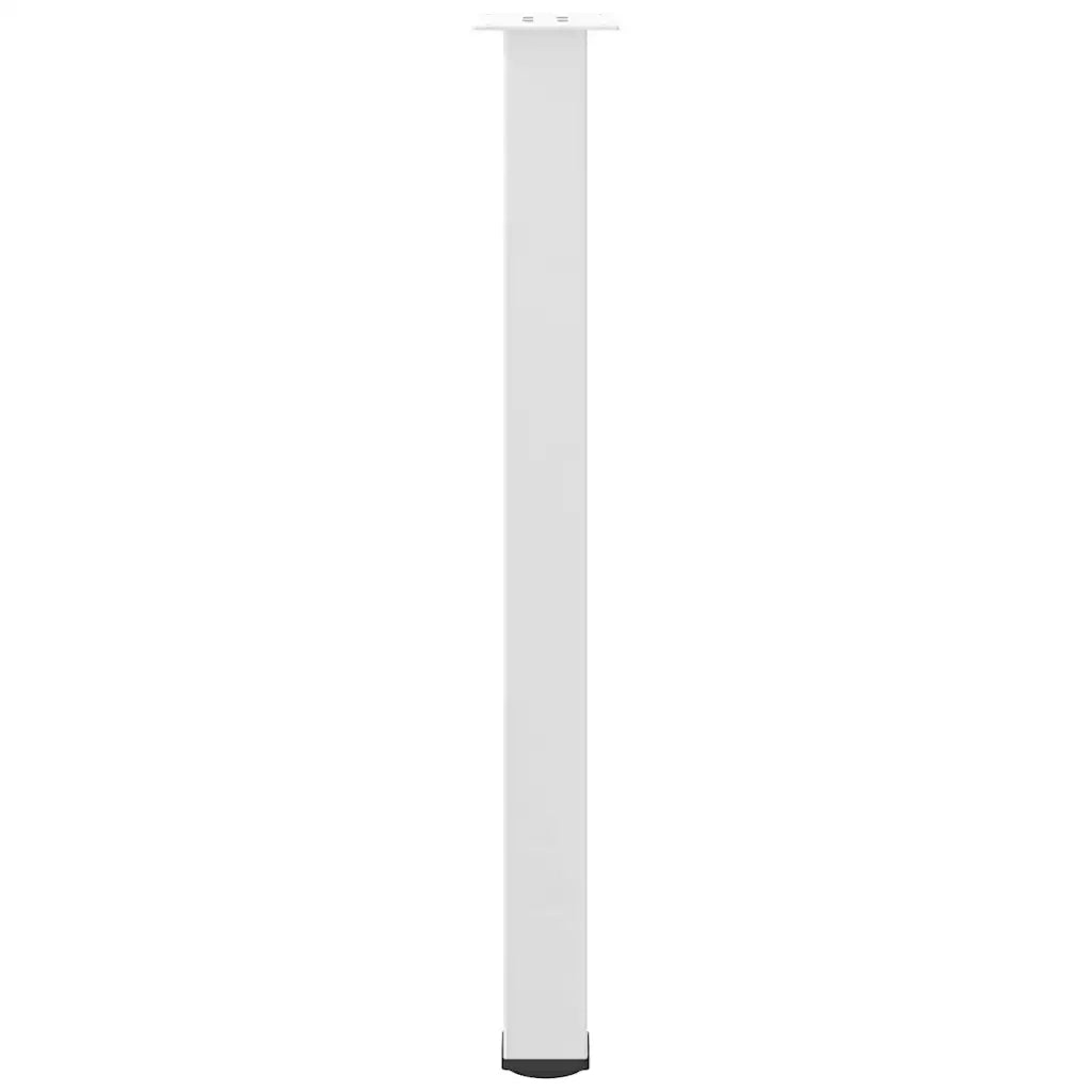 Gambe per tavolo da bar 4 pz bianche 100-102 cm in acciaio 4012477
