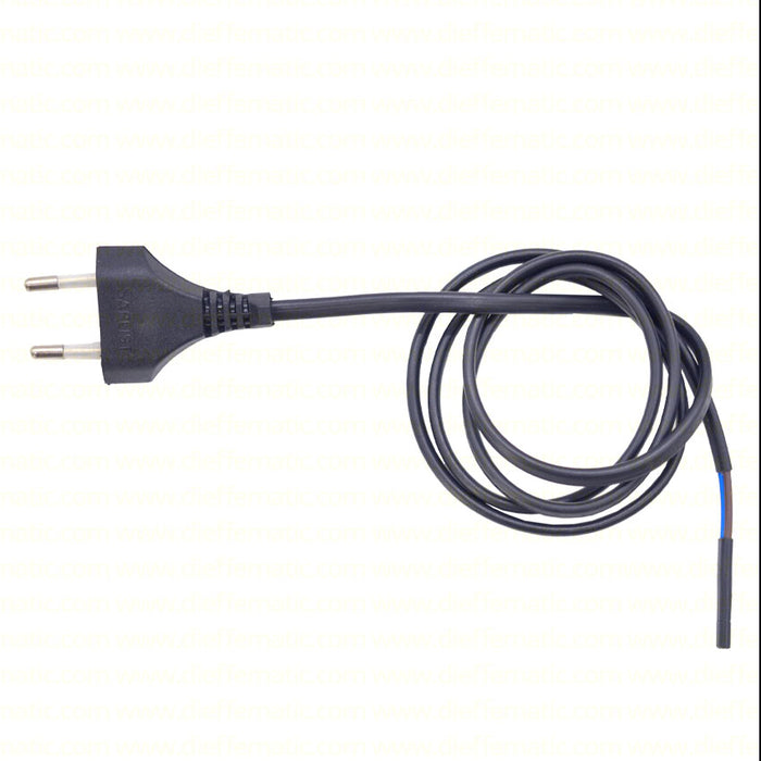 CAVO ALIMENTAZIONE SPINA 230V 2X0.75MM 1 MT CANCELLO