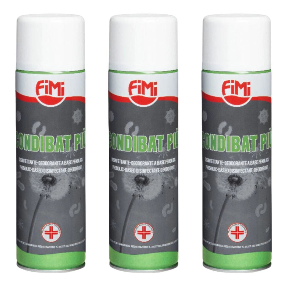 Condibat sanificante spray deodorante pino per condizionatori 500 millilitri *** quantità pezzi 3, confezione 1