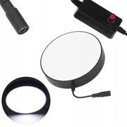 Illuminatore LED Inferiore 135mm per Microscopio – Luminosità Regolabile AC230V | Diametro 130mm, 6-10W