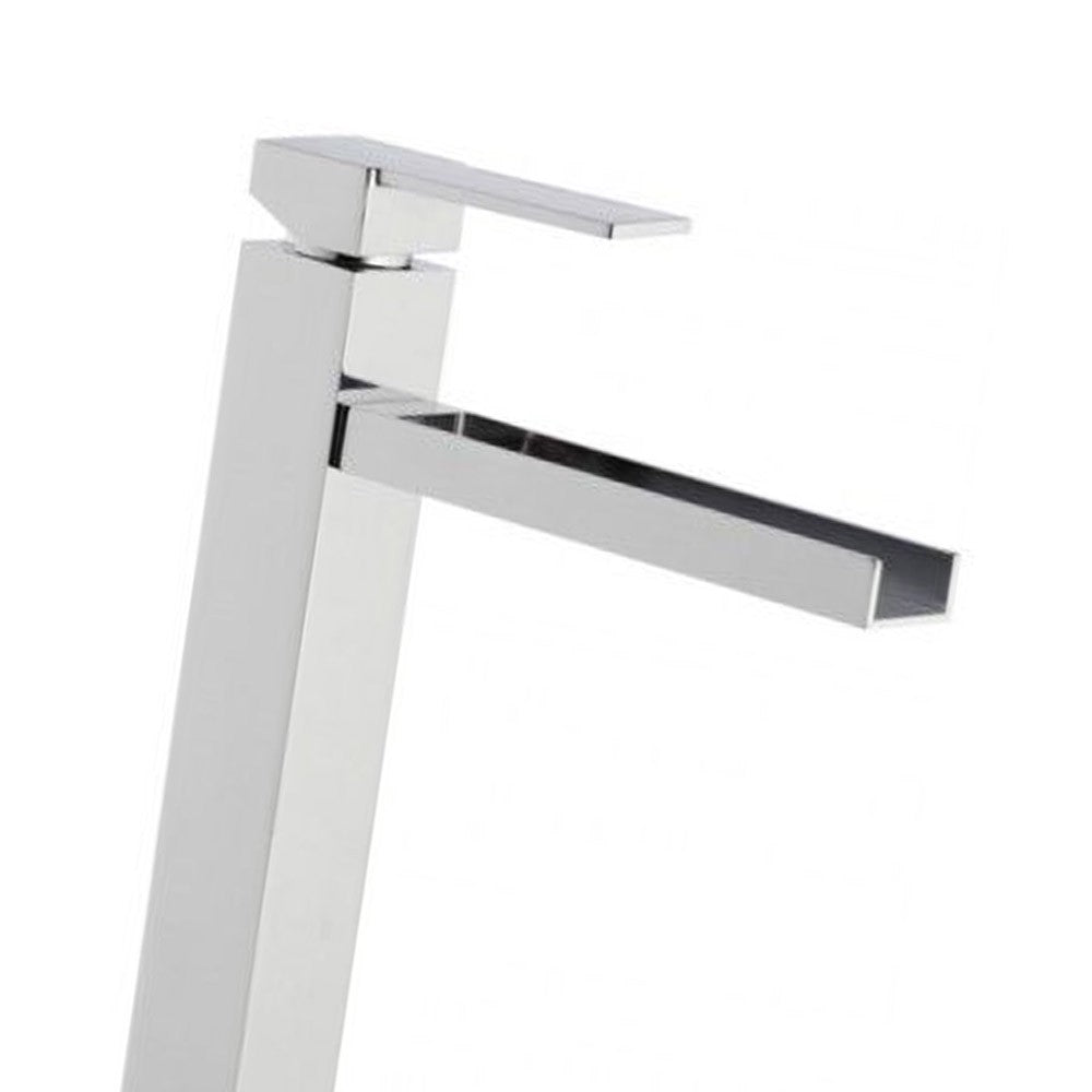 Rubinetto a cascata extra alto per bacinelle design quadro