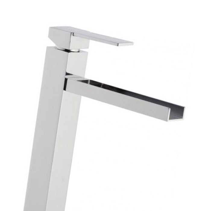 Rubinetto a cascata extra alto per bacinelle design quadro