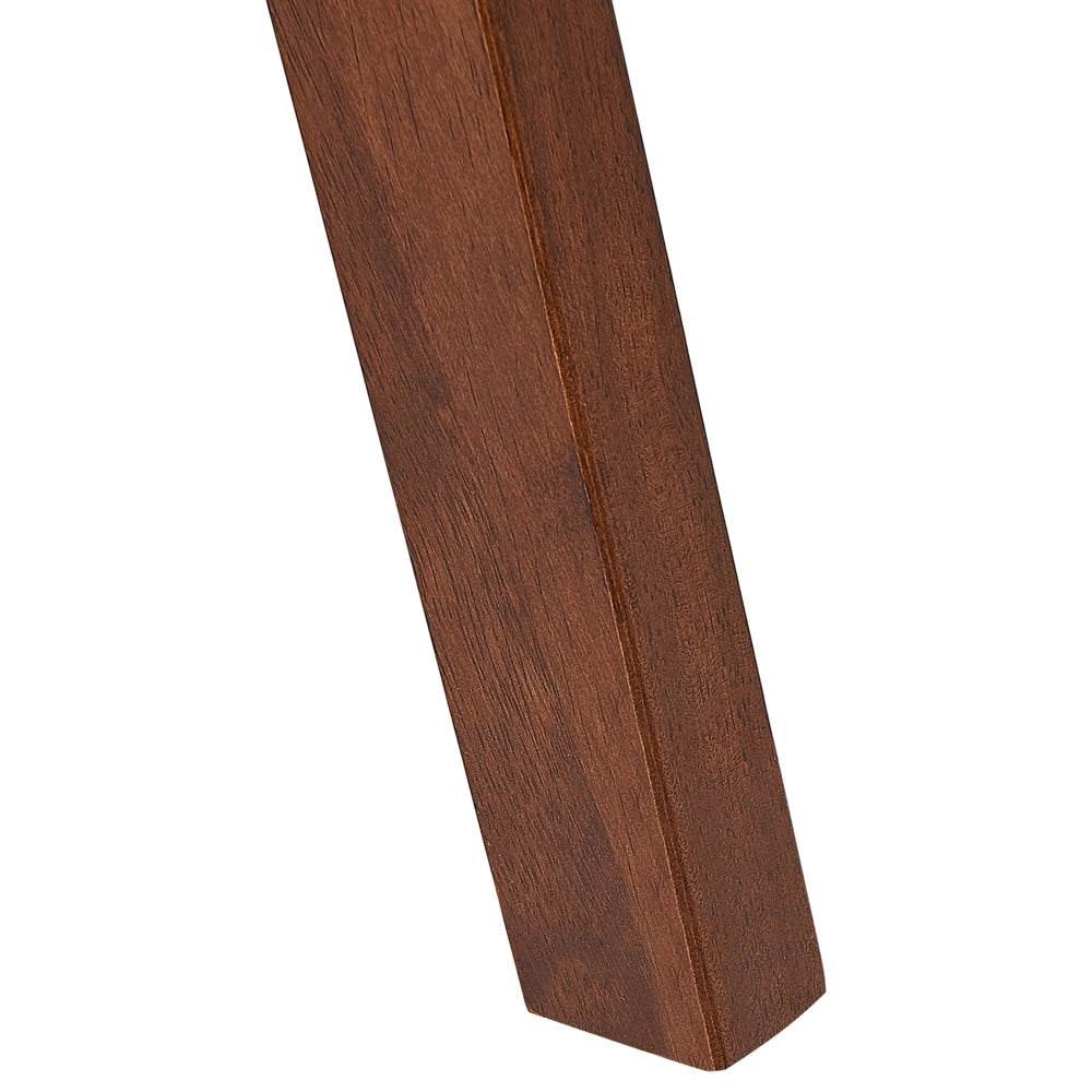 Set di 2 sedie da pranzo in legno scuro e compensato grigio tessuto in poliestere gambe in legno di caucciù stile retrò tradizionale