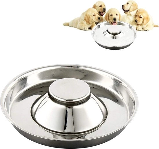 Bacino per cani, bacini per cani in acciaio inossidabile, adatto per più cani contemporaneamente, bacino per acqua e cibo (1 pezzo)