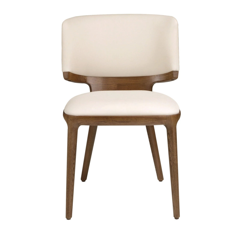 Sedia in similpelle crema