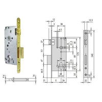 SERRATURA CISA LEGNO SENZA CILINDRO 1.5C631.70.0