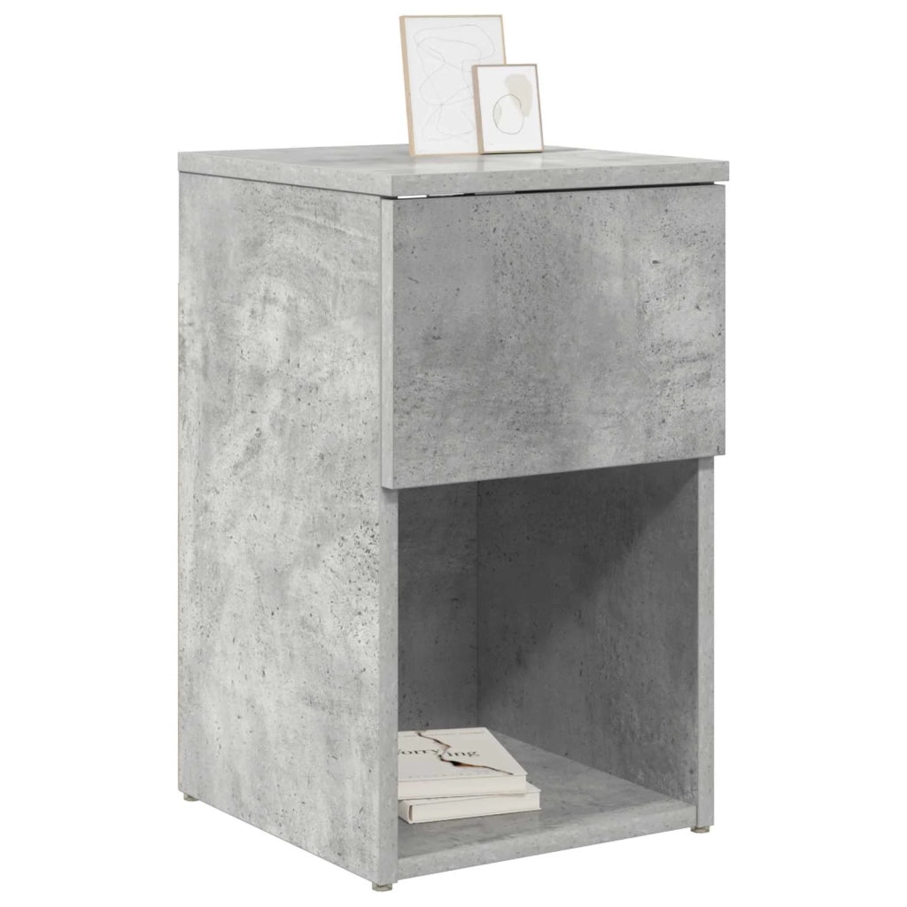 Armadietto per letto 2 pz Grigio Cemento 29 x 31,5 x 49 cm CFW5721421