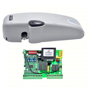 ATTUATORE MOTORE PER PORTA BASCULANTE BOX GARAGE 230V CON CENTRALE QUADRO BAZER