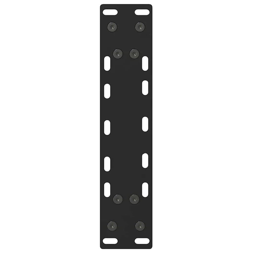 Set di 2 gambe moderne regolabili per tavolino da caffè 38 x 42-43 cm in acciaio nero 02_0057516