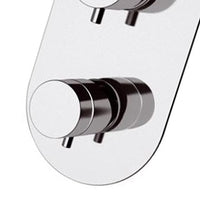 Rubinetto termostatico doccia con deviatore a tre vie e sette posizioni - serie minimal thermo